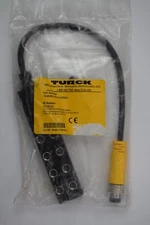 Turck TB-8M8M-3P2-0.3-BSM14 Passive Actuator/Sensor Junction Box 8-Port, UX16232