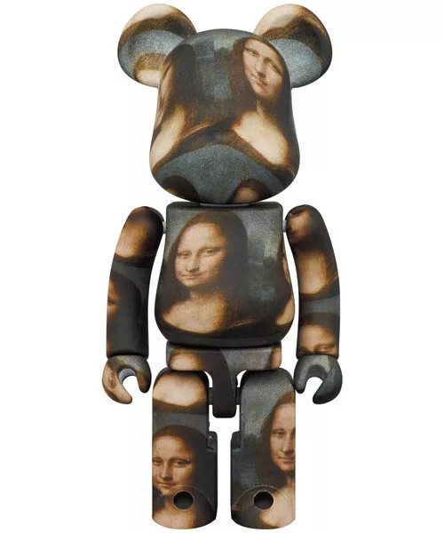 Figure Chogokin BE@RBRICK LEONARD DE VINCI Mona Lisa Bearbrick Toy Goods 145mm