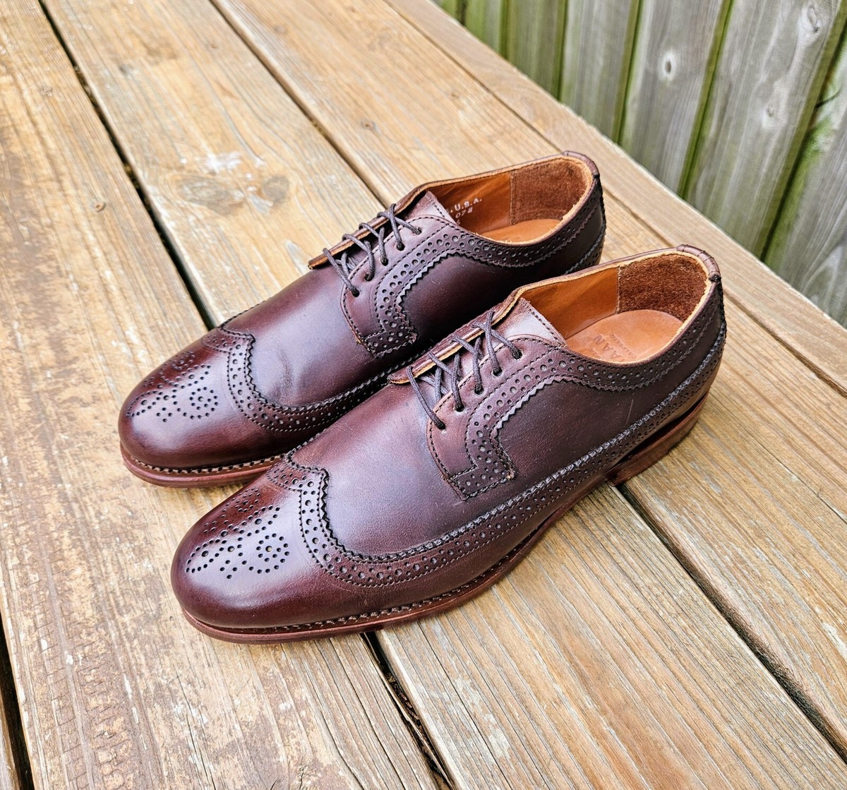 Rancourt X Cole Haan Wingtip Dress Shoes Brown Size 7.5 M  display picture 1