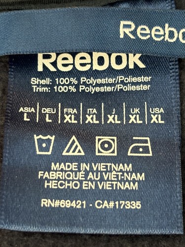 Reebok Men's Size XL Blue and Black Thick Full Zip Fleece Jacket - Picture 4 of 6