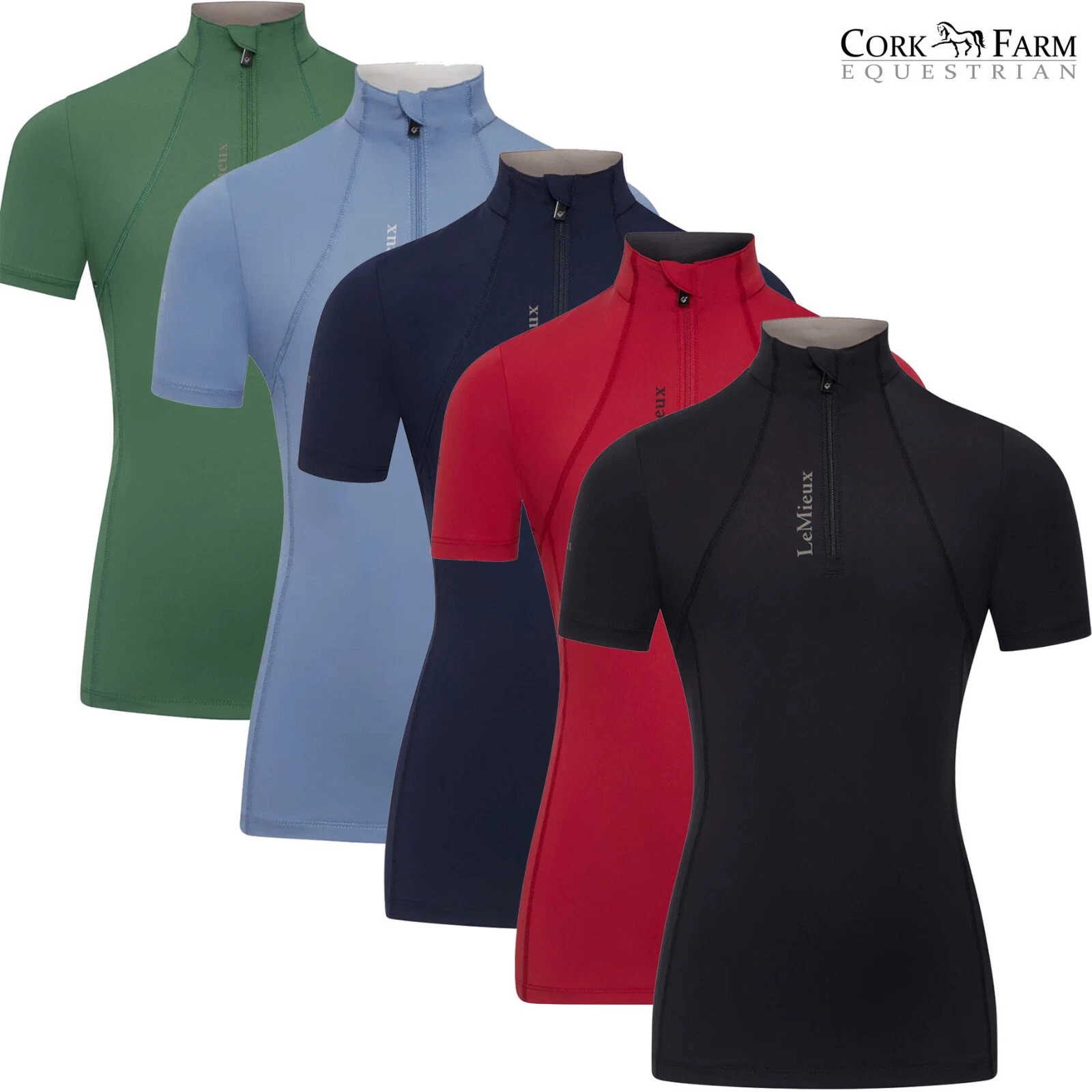 LeMieux Young Rider Classique Short Sleeve Base Layer Teens Kids Wicking XC Top
Opens in a new windo