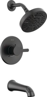 #ad Delta Greydon Tub Shower Rough Trim 14 Series Matte Black Certified Refurbished $178.20