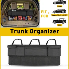 Car Trunk Organizer Oxford Interior Back Accessories Seat 4 Pocket Storage Bag