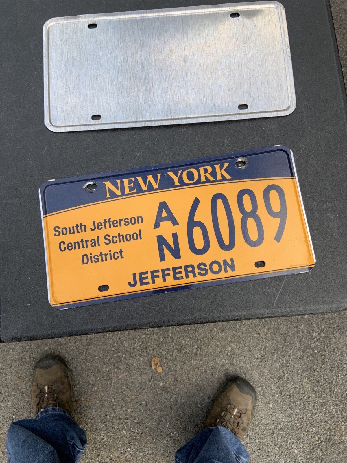 2New York South Jefferson School District License Plates. Adams NY