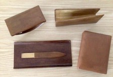 Vintage Leather Desk Set Handmade