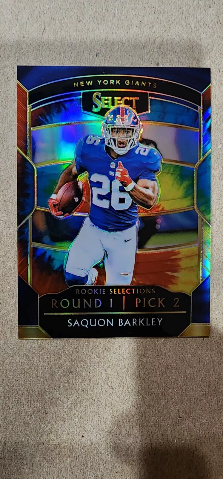 2018 Saquon Barkley Select Rookie Selections Tie-Dye 25/25