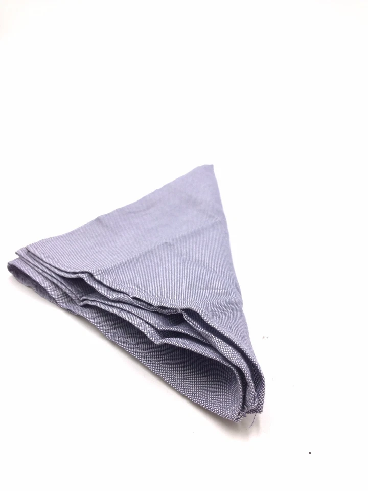 $95 Tallia Men Solid White Gray Cotton Handkerchief Dress Suit Pocket Square - Изображение 2 из 3