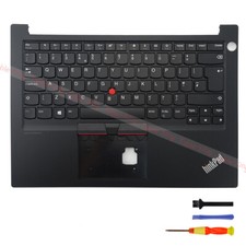 New Non-backlit Palmrest With Keyboard For Lenovo ThinkPad E14 Gen1 UK Layout 