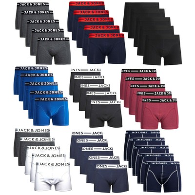 Jack and Jones Herren Boxershorts Stretch Unterhosen Unterwäsche Hosen  5er-Pack