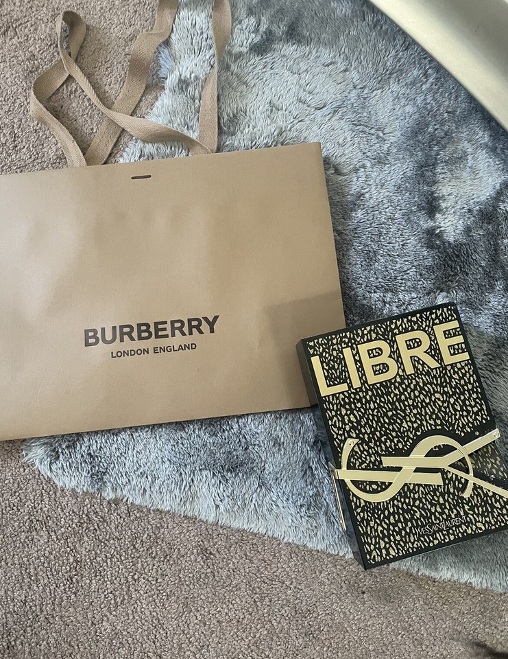 Luxury Packaging Lot YSL Box & Burberry Bag Decoration Empty Perfume eBay