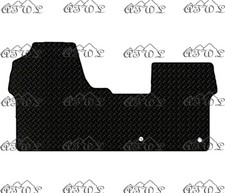CITROEN DISPATCH 2016-2021 FULLY TAILORED BLACK RUBBER FRONT FLOOR MAT (2-CLIPS)