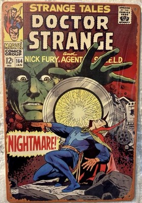 TIN SIGN 8x12 Doctor Strange Comic Book Marvel Comics Nightmare Nick Fury DD11