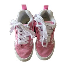 VANS Off The Wall PINK CHECKERBOARD US Kids Size 2.5 Low Top Sneaker