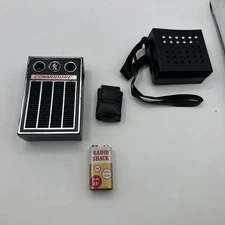 VTG 70s Commodore 6 Transistor Radio Box Ear Bud Radio Shack 9V Battery