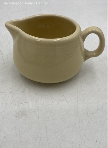 Pale Yellow Ceramic Creamer And Sugar Bowl With Lid Set Of 4 - Picture 2 of 6