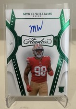 2025 Flawless Mykel Williams Rookie Debut Signatures Emerald 1/5 🚨 eBay 1/1