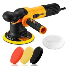 Dekopro 6 Inch Dual Action Orbital Buffer Polisher 7 Amp 4 Buffing Pads Yellow