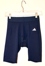 NWT adidas Men's Techfit Navy Blue aeroready Performance Short Tight Shorts sz S