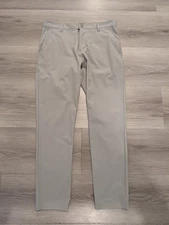 Rhone Pants Mens Size 32x33 Golf Gray Commuter Pant 5-pocket Classic Slim City