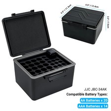 JJC Multi Slots Battery Case for 18650/ AA/ AAA Batteries Waterproof 18650 Case
