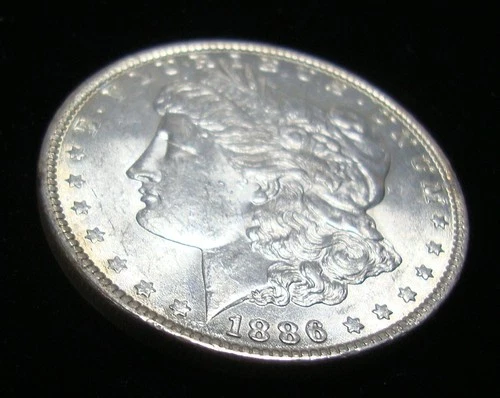 1886 P Morgan uncirculated with nice luster  ab805