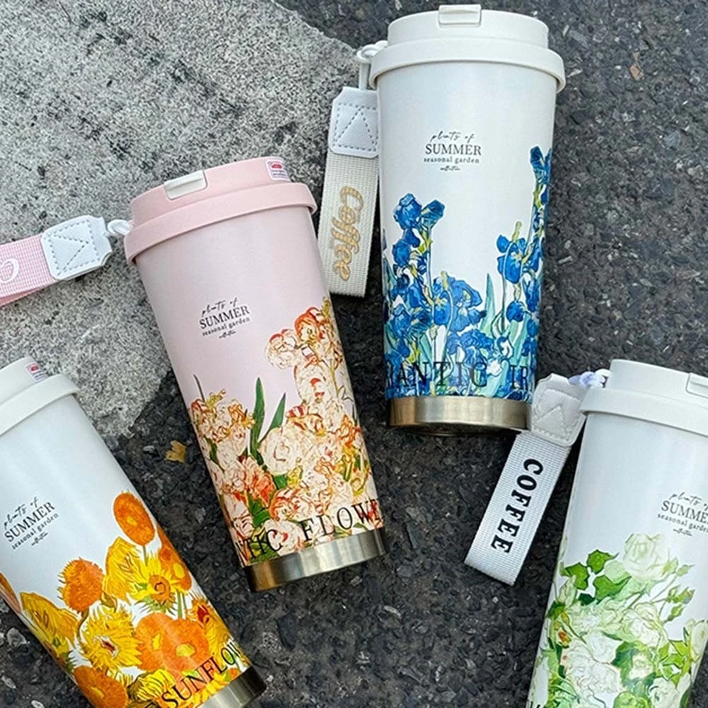 500ml Outdoor Mug Stainless Steel Double Wall with Leak Proof Function