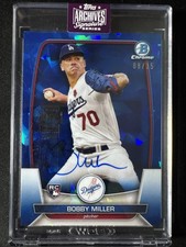 2025 Topps Archives Signature Series Bobby Miller Rookie Auto /15
