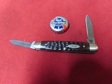 Case XX  6279 Senator Pocket 3-1/8" Knife,SS,2bl,Red,1979,1-dot,USA~NICE🤠C10.25