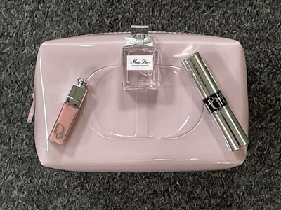 Dior 4 Pc Gift Set Miss Dior 5ml + Lip Maximizer 001 + Diorshow Mascara + Pouch