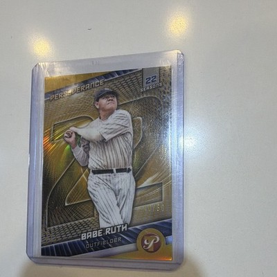 Topps 2025 Pristine Babe Ruth Yankees Perseverance #P-15 Gold Refractor /50