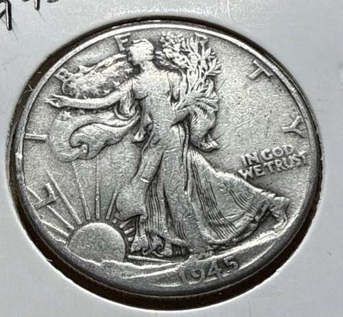 1945-D 50C Walking Liberty Half Dollar