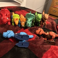 Colorful Take Apart Dinosaurs DIY Build Construct Toys DINOS ONLY 6 An 2 Partial