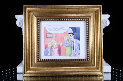 #ad Frank Grimes — Independent Artist Original — The Simpsons — LOBSTER FOR DINNER?? $75.00