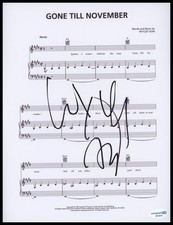 Wyclef Jean "Gone Till November" AUTOGRAPH Signed 8.5x11 Sheet Music ACOA