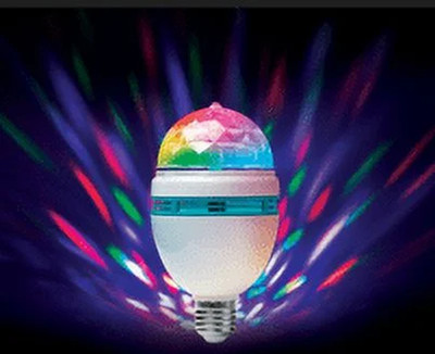 (3 pack) Spinning LED Bulb   Vibrant Party Light, Perfect for Festive Home Decor
