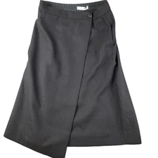 Uniqlo skirt womens XL black wool wrap 471629 JW Anderson collaboration