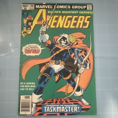 #ad Marvel Comics The Avengers #196 Taskmaster First Appearance 1980 Single Issue $30.00