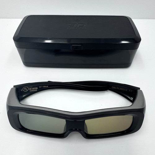 PANASONIC Active Shutter 3-D TV Glasses w/Case (TY-EW3D2MA) - UNTESTED
