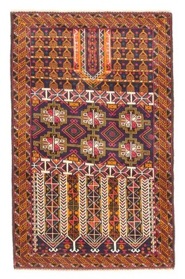 Traditional Vintage Hand-Knotted Area Rug 2'11'' x 4'8'' Oriental Wool Carpet