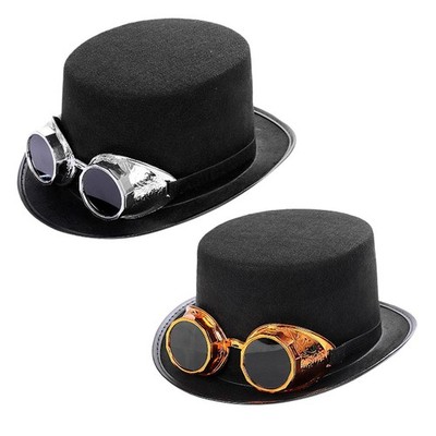 Steampunk Zylinderhut, modische Kopfbedeckung für Erwachsene, ideal für