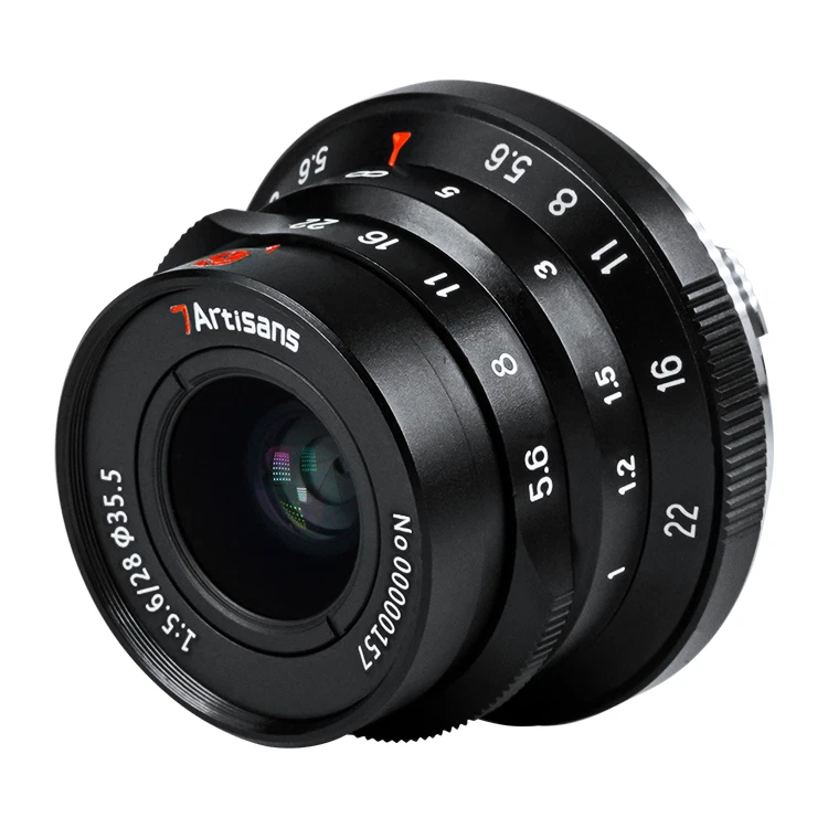 7Artisans M28mm F5.6 Full Frame Manual Lens Wide Angle MF for Leica M240 M10 M11 - Image 2 of 4