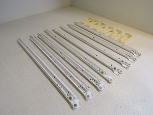 Standard Drawer Slides Lot of 4 Sets 22-in Bottom Mount White