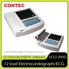 Digital 12 Channel ECG Machine Portable EKG Electrocardiograph USB software