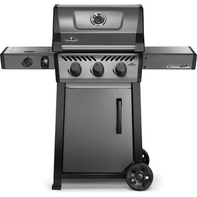 NAPOLEON Freestyle 365 Graphite Grey 3 -Burner Liquid Propane Gas Grill 1 -Side
