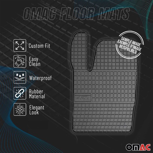 OMAC Floor Mats Liner for Honda CR-V 2017-2022 Black Rubber All-Weather 4 Pcs - Bild 2 von 11