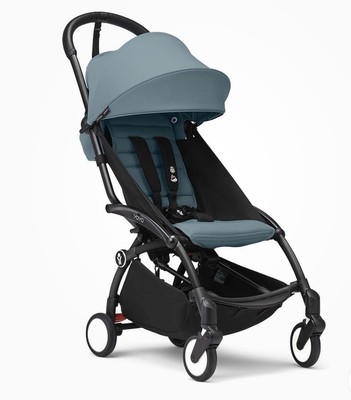   SEALED   Stokke YOYO 3 Stroller Black Aqua Foldable Compact Lightweight