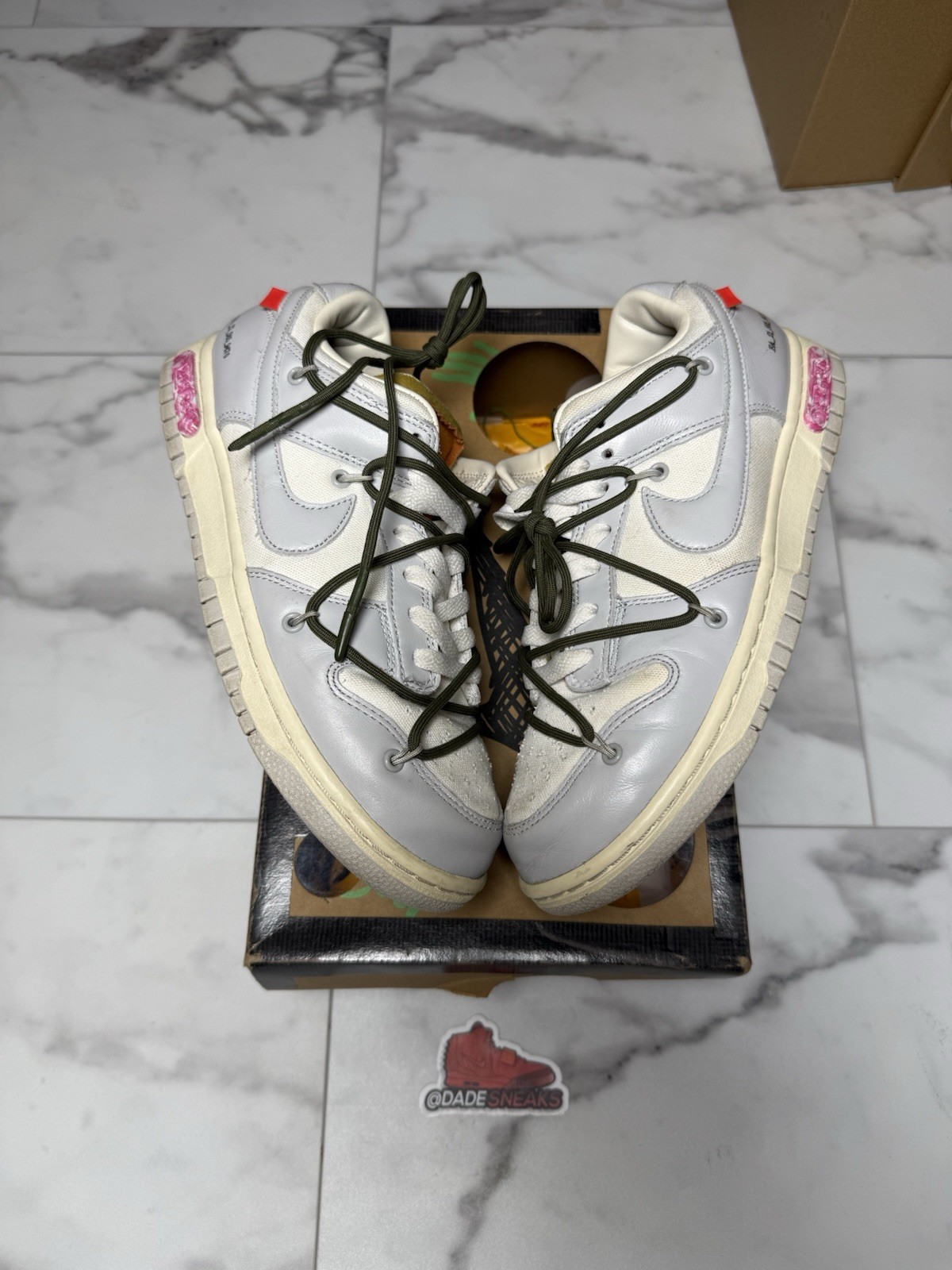 OFF WHITE X NIKE Taglia 8 5 Nike Off White x Dunk Low Lotto 22 di 50