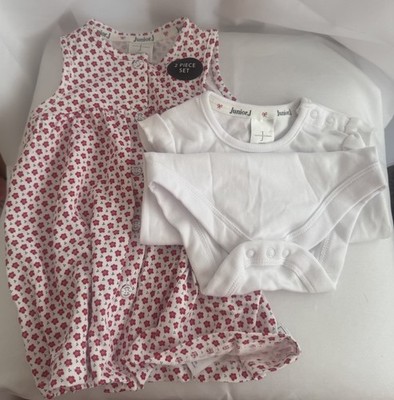 Baby Mädchen 3-6 Monate 2-teiliges Set Kleid & Baby Grow Jasper Conran Junior J
