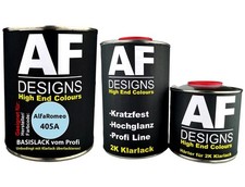 Autolack für AlfaRomeo 405A Azzurro Tazio 1,25L Klarlack Set