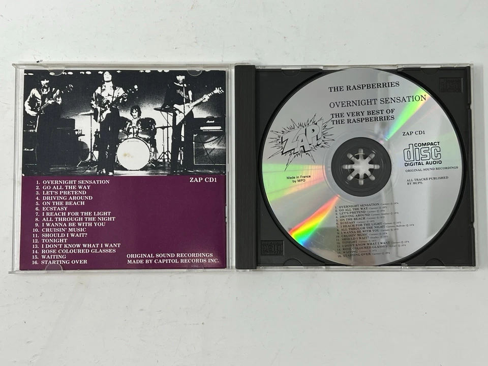 OVERNIGHT SENSATION THE VERY BEST OF THE RASPBERRIES  CD UK IMPORT ERIC CARMEN - Image 2 of 4